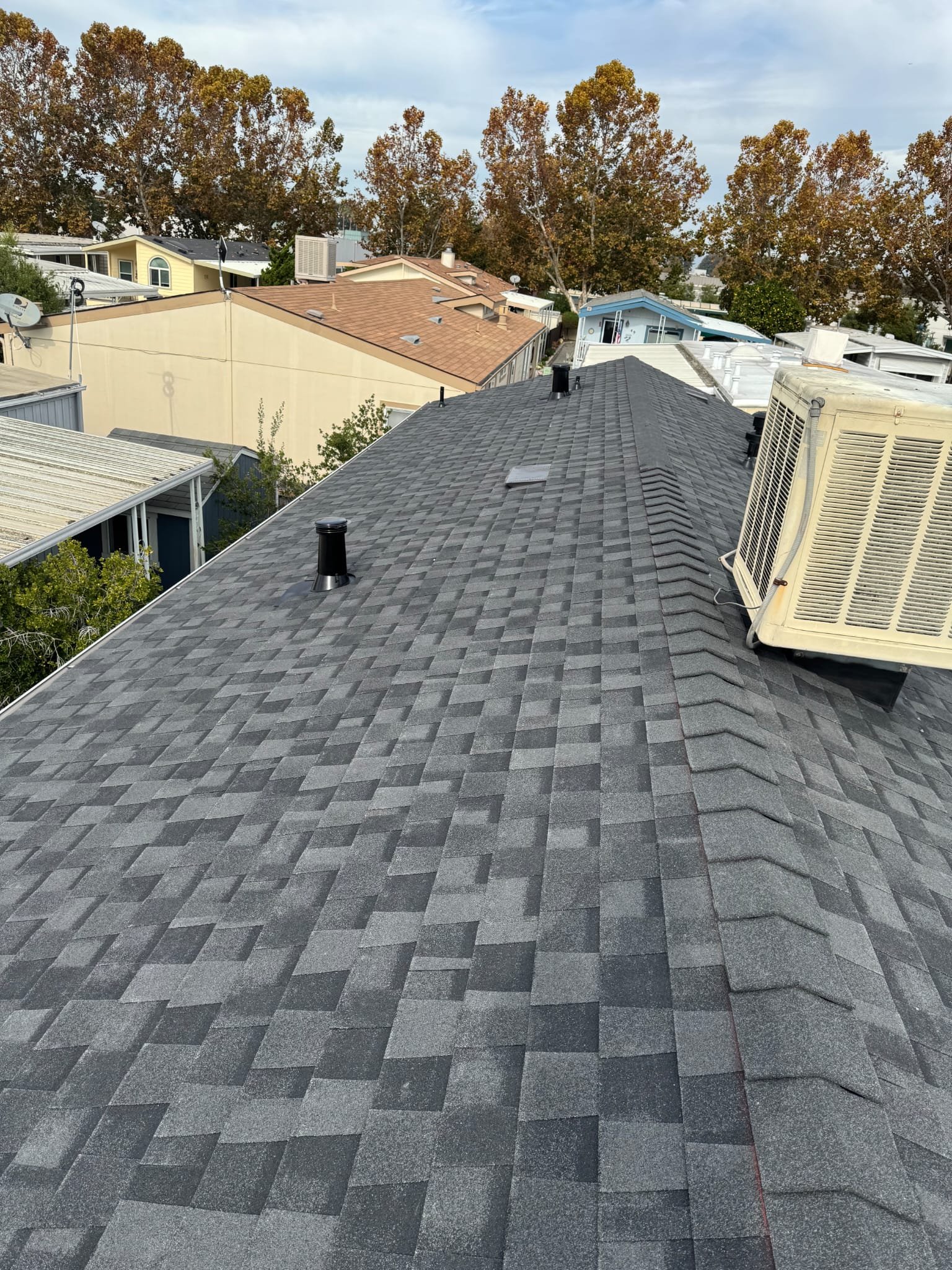 New roof installation