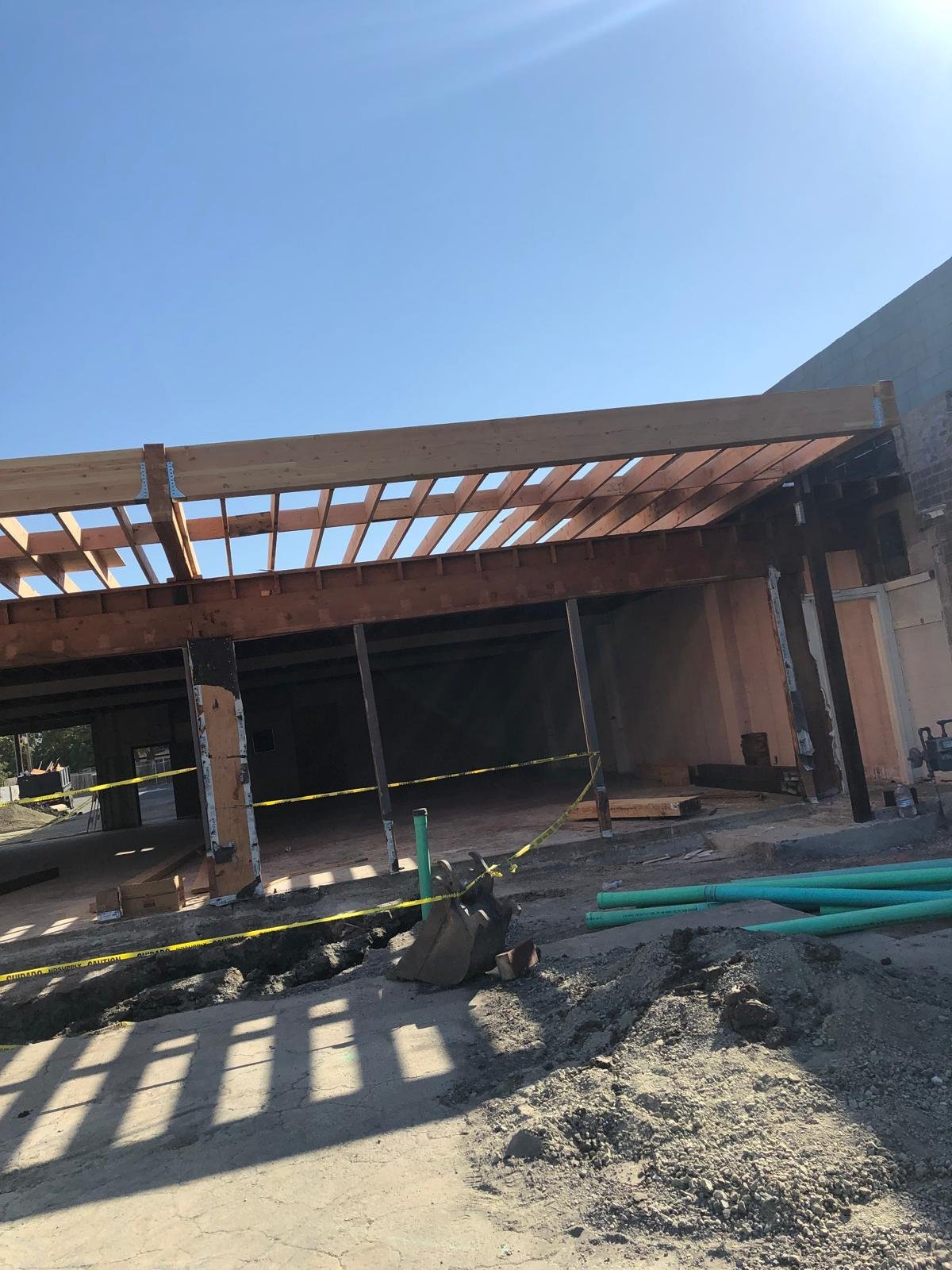 Tile roof project variant