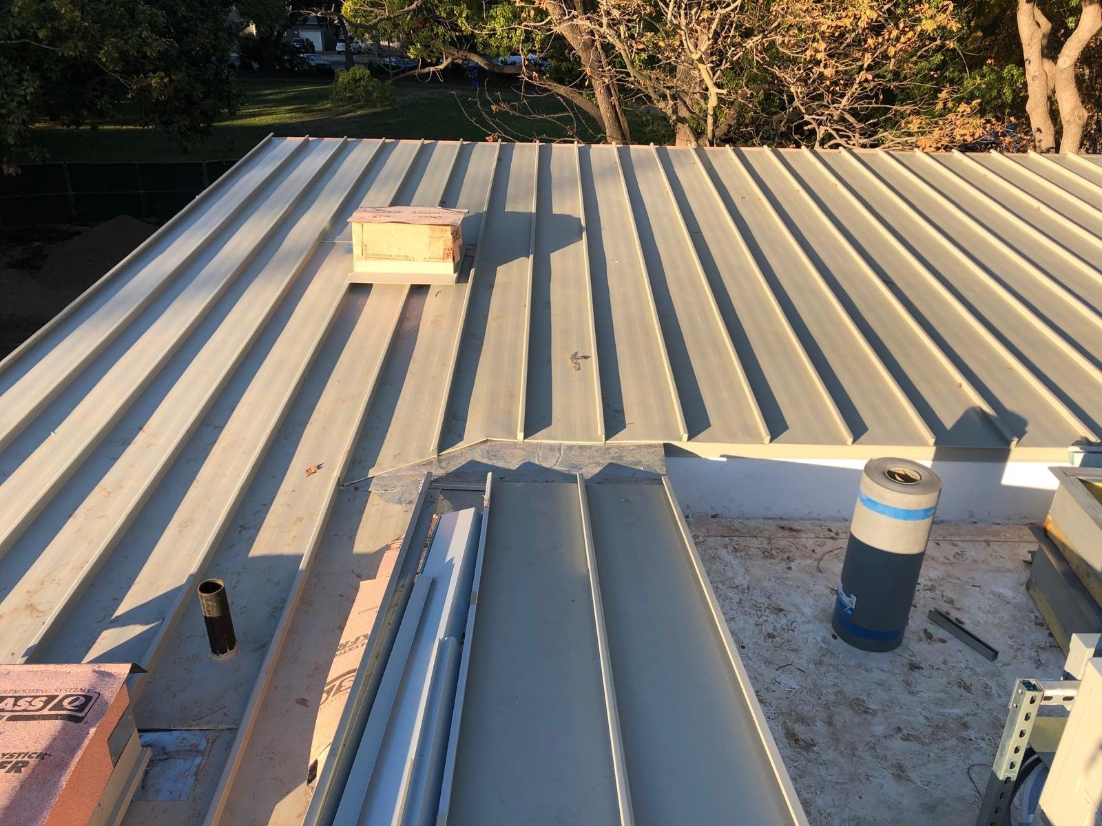 Wood shingle roof installation