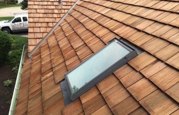 Cedar shake roof